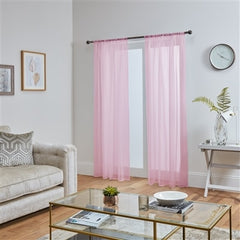 Lucy Pair Slot Top Voile Panels (Pink)