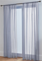 Lucy Pair Slot Top Voile Panels (Silver)