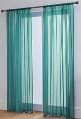 Lucy Pair Slot Top Voile Panels (Teal)