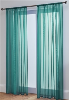 Lucy Pair Slot Top Voile Panels (Teal)