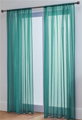 Lucy Pair Slot Top Voile Panels (Teal)