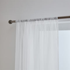 Lucy Pair Slot Top Voile Panels (White)