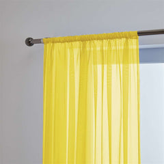 Lucy Pair Slot Top Voile Panels (Yellow)