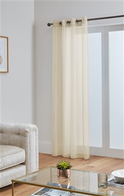 Lucy Eyelet Ring Top Voile Panel (Cream)