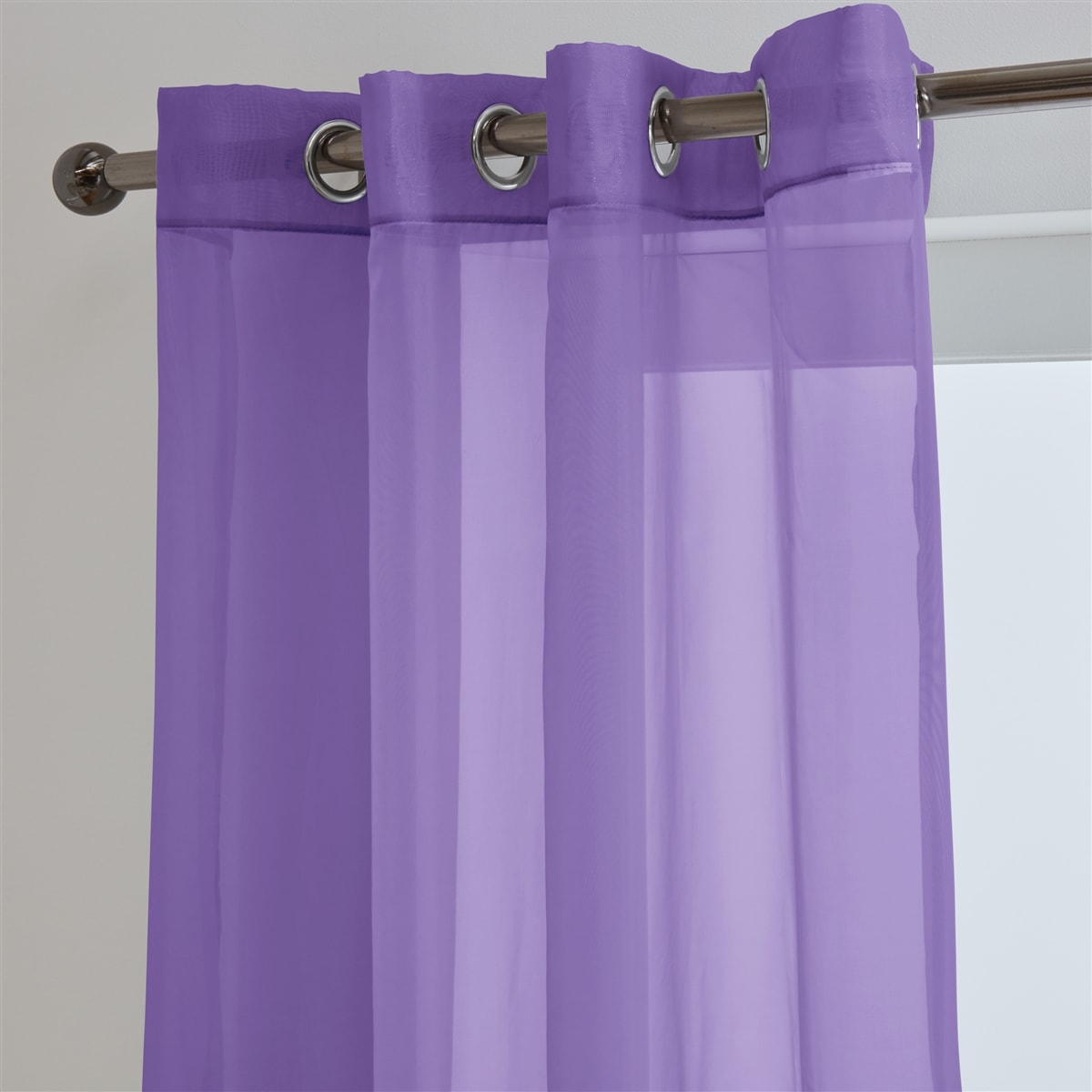 Lucy Pair Eyelet Ring Top Voile Panel (Lilac)