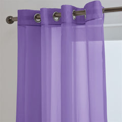 Lucy Eyelet Ring Top Voile Panel (Lilac)
