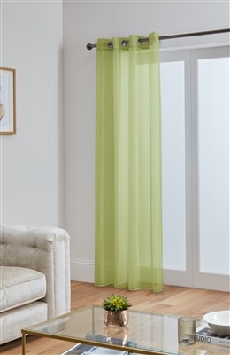 Lucy Eyelet Ring Top Voile Panel (Lime)