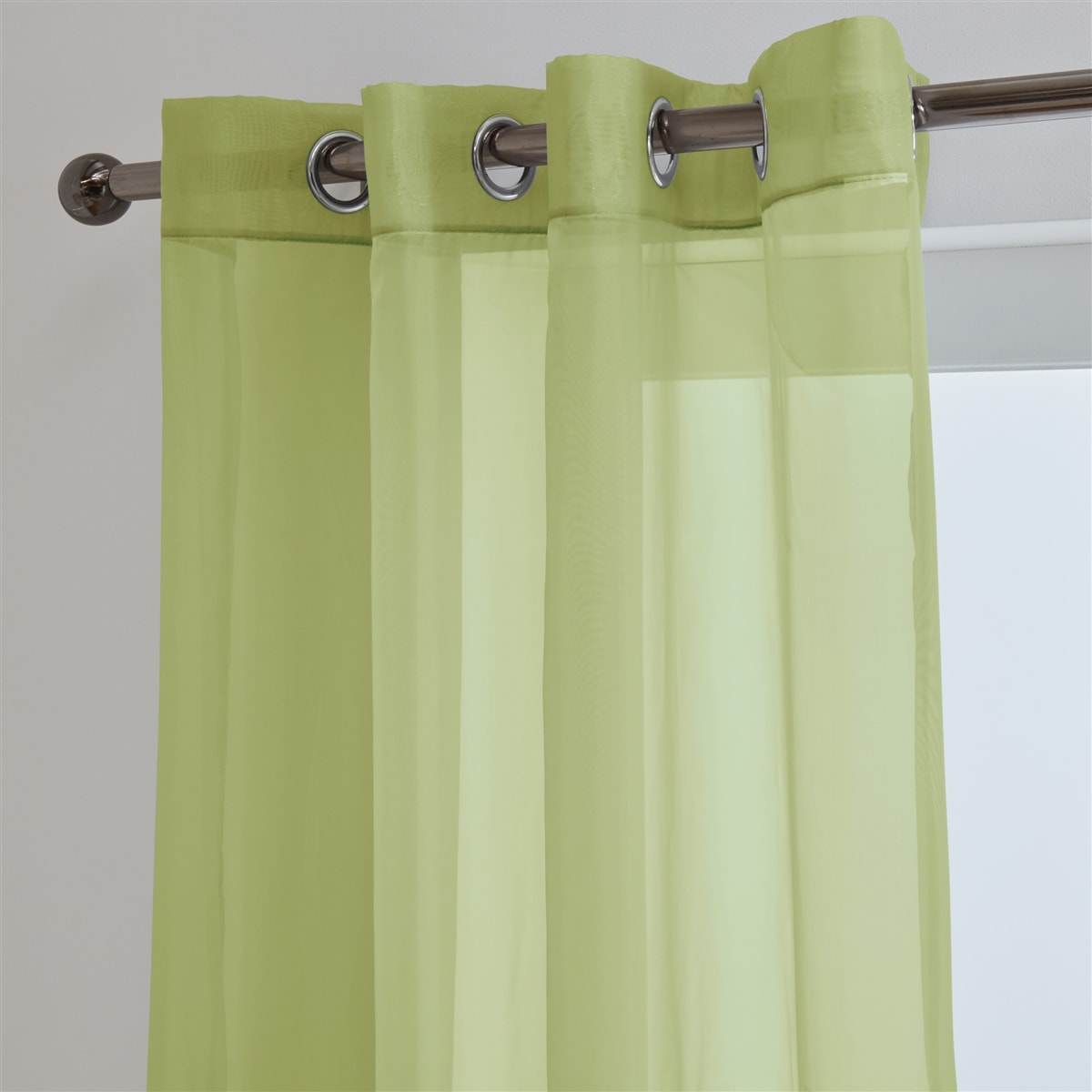 Lucy Pair Eyelet Ring Top Voile Panel (Lime)
