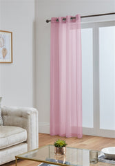Lucy Eyelet Ring Top Voile Panel (Pink)
