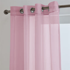 Lucy Eyelet Ring Top Voile Panel (Pink)