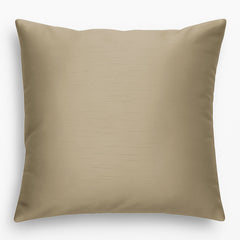 Faux Silk Eyelet Fully Lined Curtains (Latte)