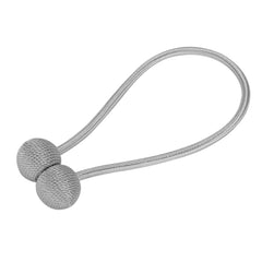 Magnetic Ball Curtain Tie Back (Silver)
