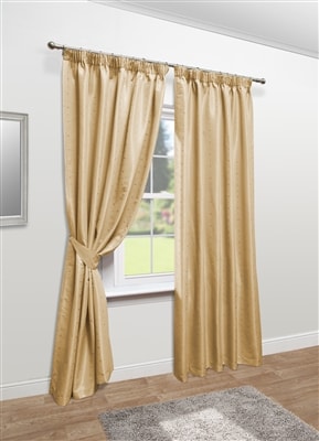 Mayfair Pencil Pleat Lined Curtains (Cream)
