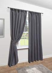 Mayfair Pencil Pleat Lined Curtains (Grey)