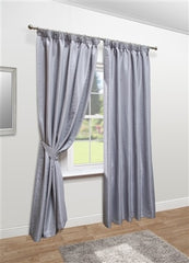 Mayfair Pencil Pleat Lined Curtains (Silver)
