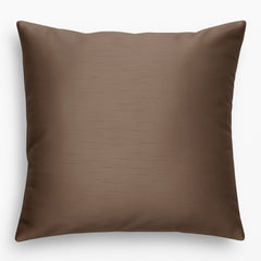 Faux Silk Eyelet Fully Lined Curtains (Mocha)