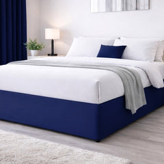 Elasticated Divan Bed Valance (Navy)