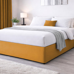 Elasticated Divan Bed Valance (Ochre)
