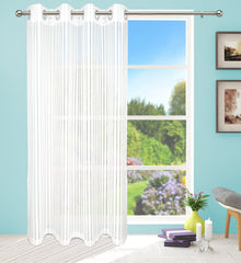 Paris Vertical Striped Eyelet Panel