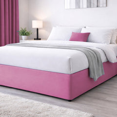 Elasticated Divan Bed Valance (Pink)