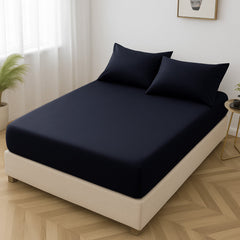 Microfibre Fitted Bed Sheet (Black)