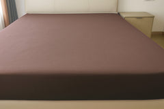Microfibre Fitted Bed Sheet (Chocolate)