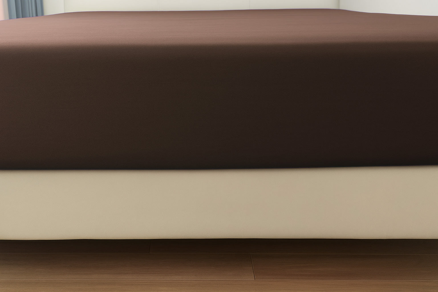 Microfibre Flat Bed Sheet (Chocolate)
