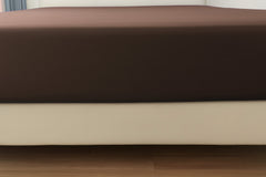 Microfibre Fitted Bed Sheet (Chocolate)