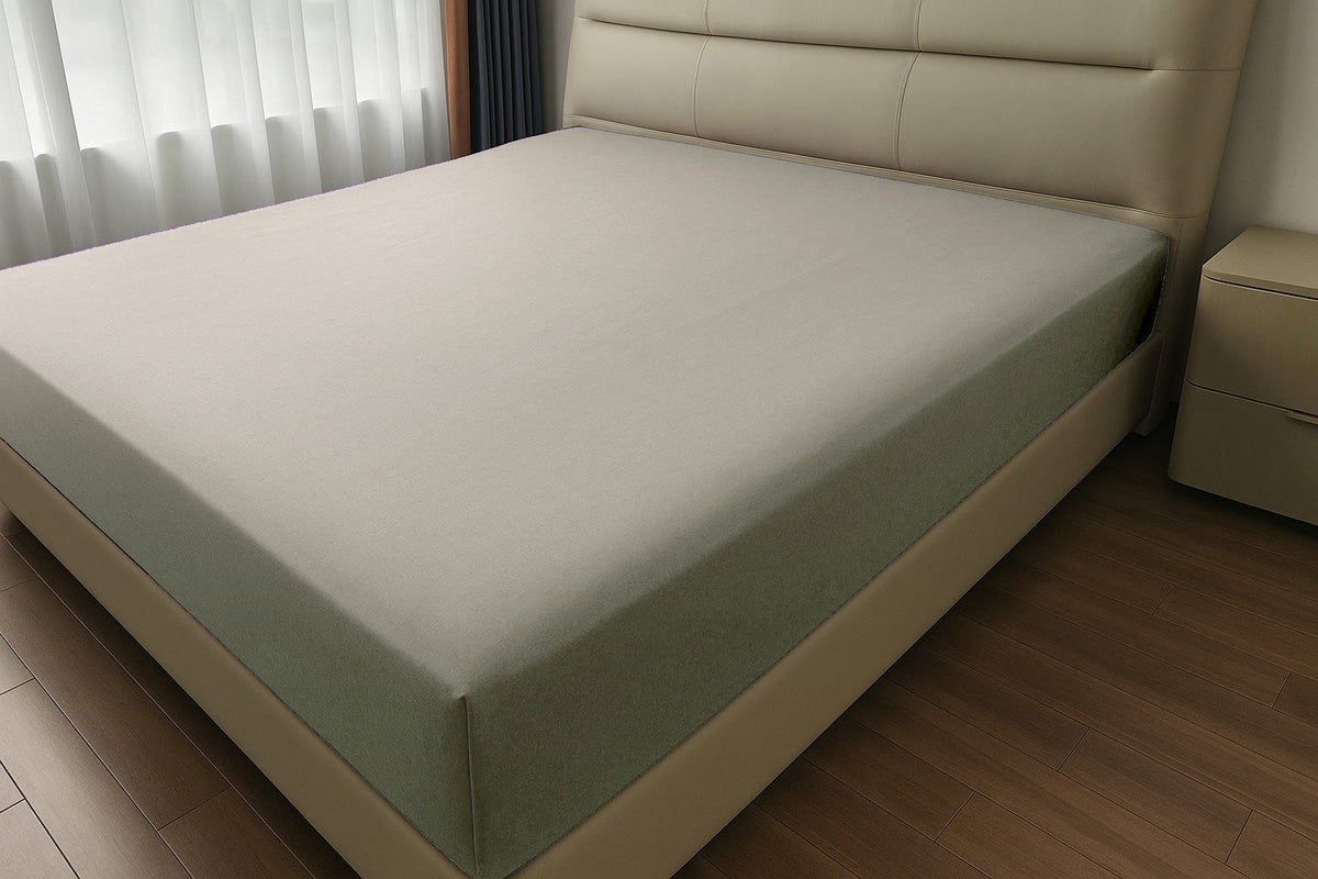 Microfibre Flat Bed Sheet (Mink Stone)