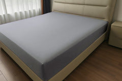 Microfibre Flat Bed Sheet (Silver)