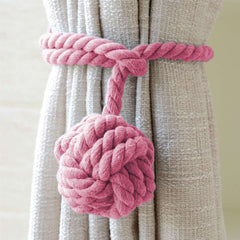 Ball Rope Curtain Tie Backs (Pink)