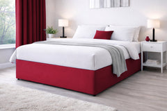 Elasticated Divan Bed Valance (Red)