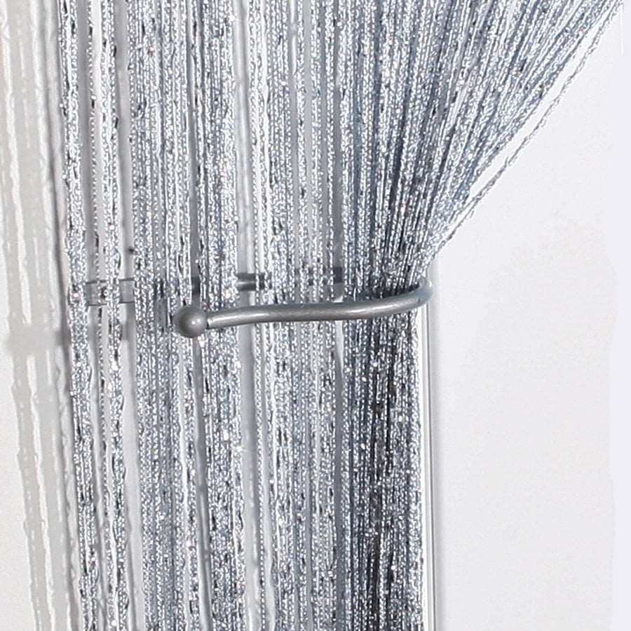 Jazz Glitter String Curtain Panel Silver