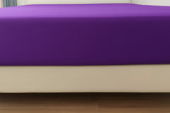 Microfibre Fitted Bed Sheet (Aubergine)