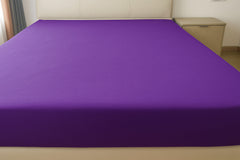 Microfibre Fitted Bed Sheet (Aubergine)