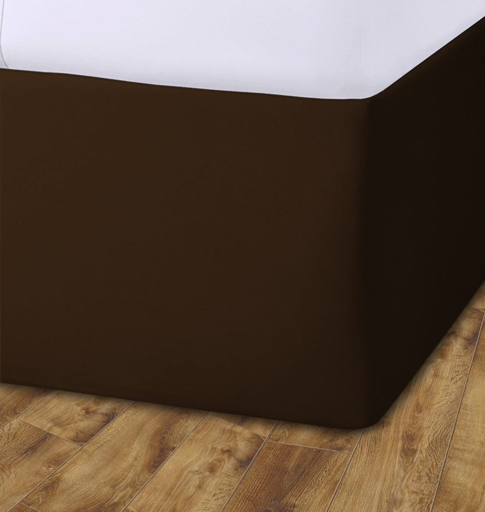 Elasticated Divan Bed Valance (Chocolate)