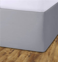 Elasticated Divan Bed Valance (Silver)