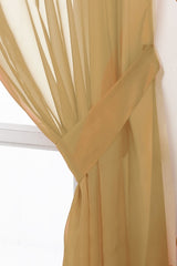 Pair Of Voile Tie Backs (Latte)