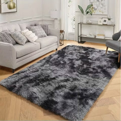 Fluffy Shaggy Area Rug - Non-Slip - Thick Pile Floor Mat (Dark Grey)